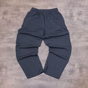00's Athletic Work's Baggy Relax Fit White Legged Navy Sweat Pant's